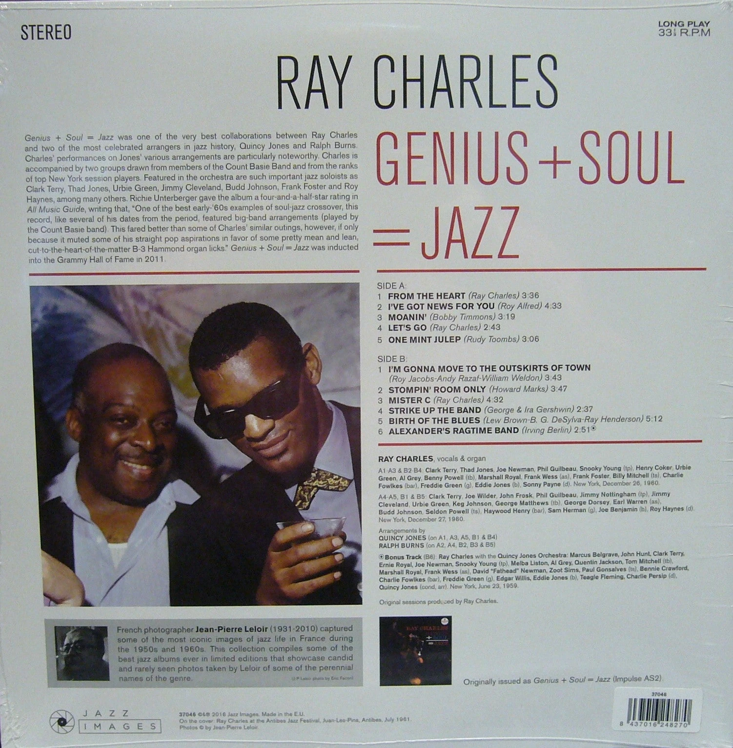Ray Charles/ Genius+Soul=Jazz