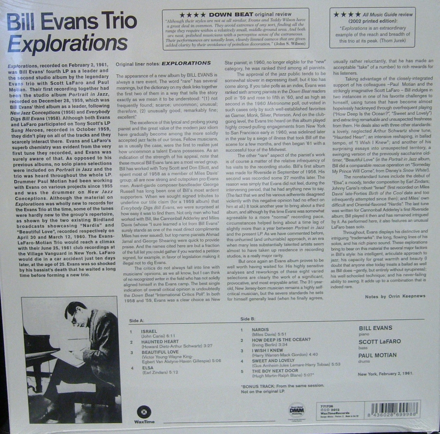 Bill Evans Trio/ Explorations