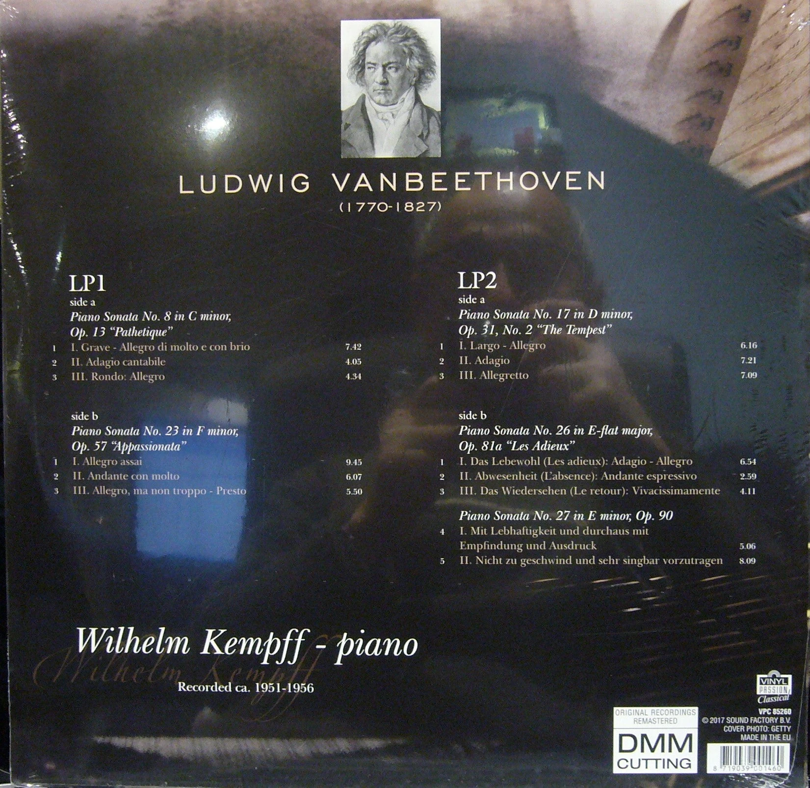 Beethoven Piano Sonatas/ Wilhelm Kempff