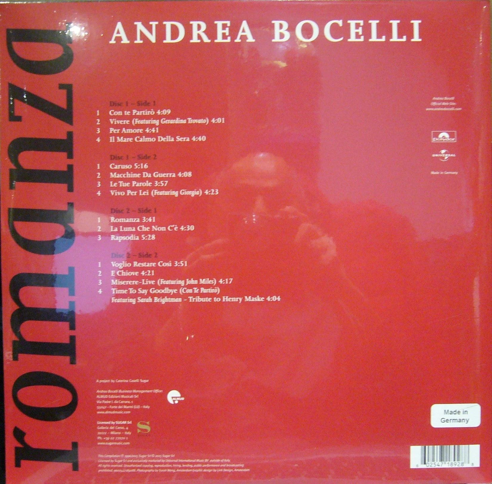 Romanza/ Andrea Bocelli