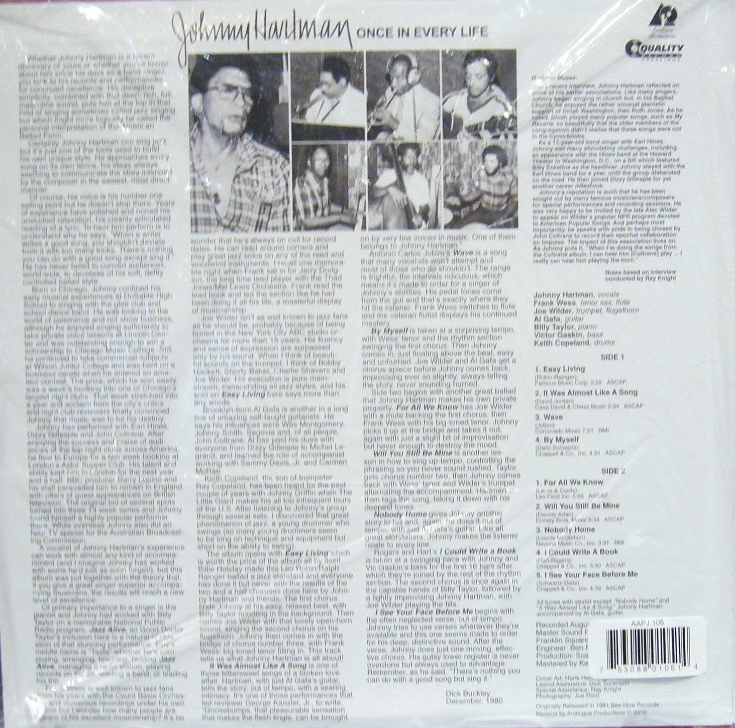 Once in Every Life/ Johnny Hartman