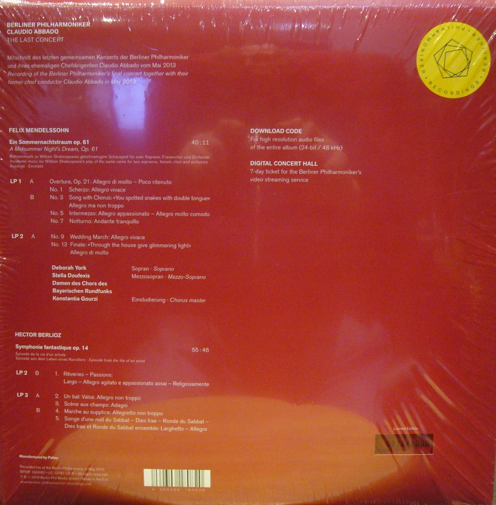 Berliner Philharmoniker/ Claudio Abbado/ The Last Concert